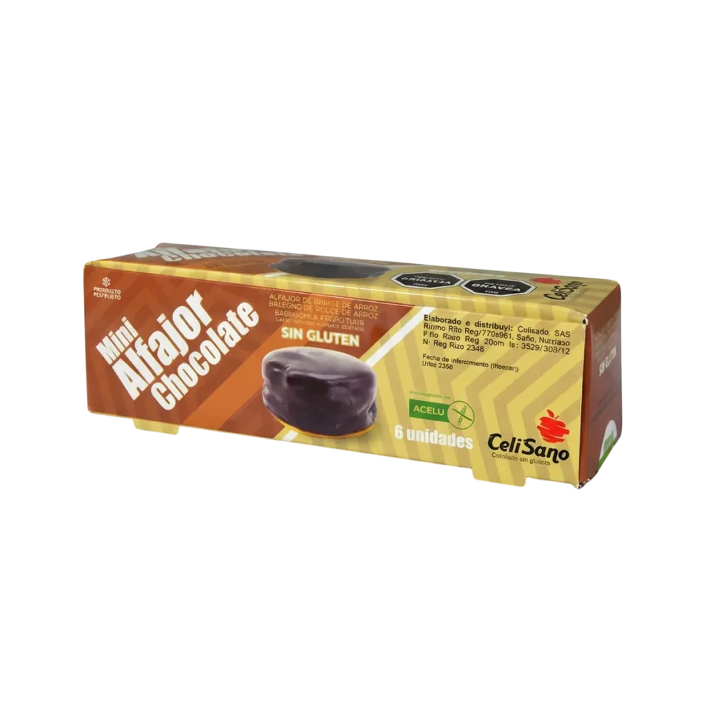 Alfajor Bañado Chocolate 6 Udes de Celisano, 300 g