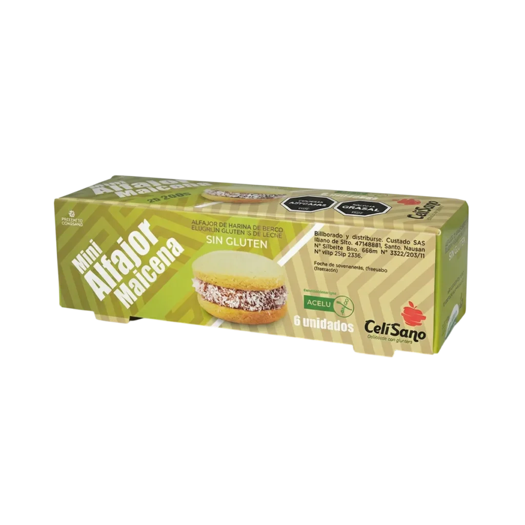 Alfajor de Maicena 6 Udes de Celisano, 240 g