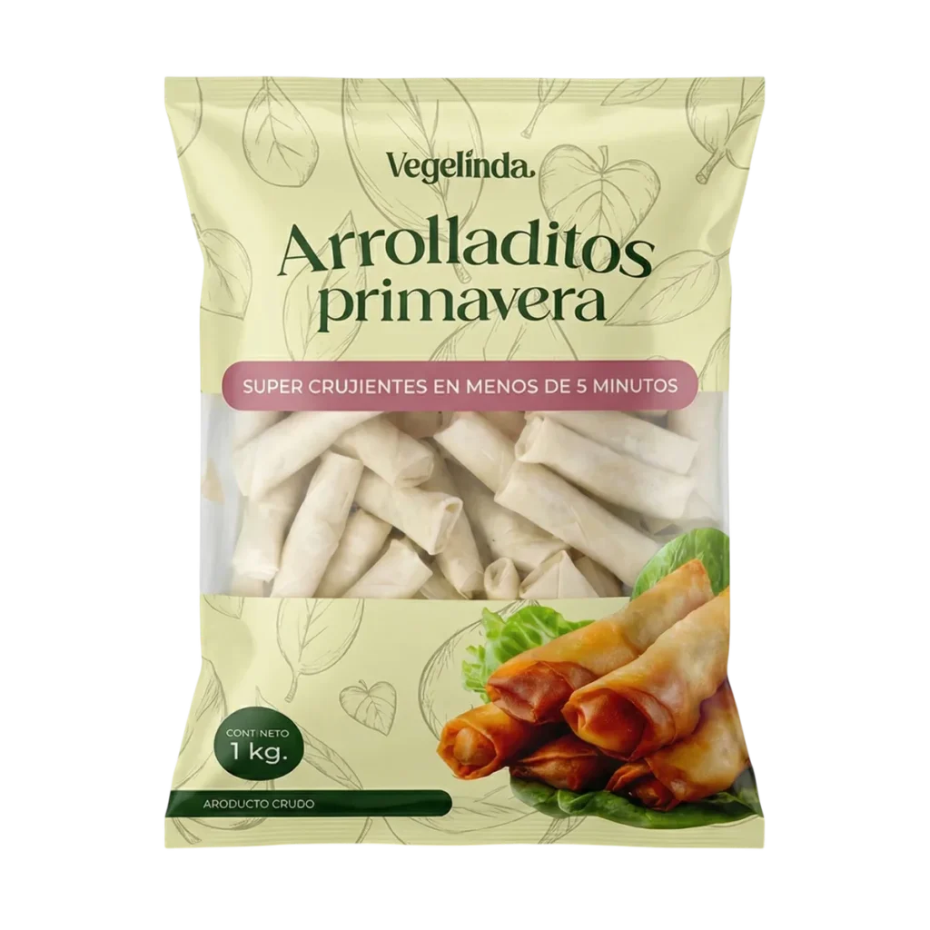 Arrolladitos Primavera Clásicos (vegetales) de Vegelinda, 1 kg