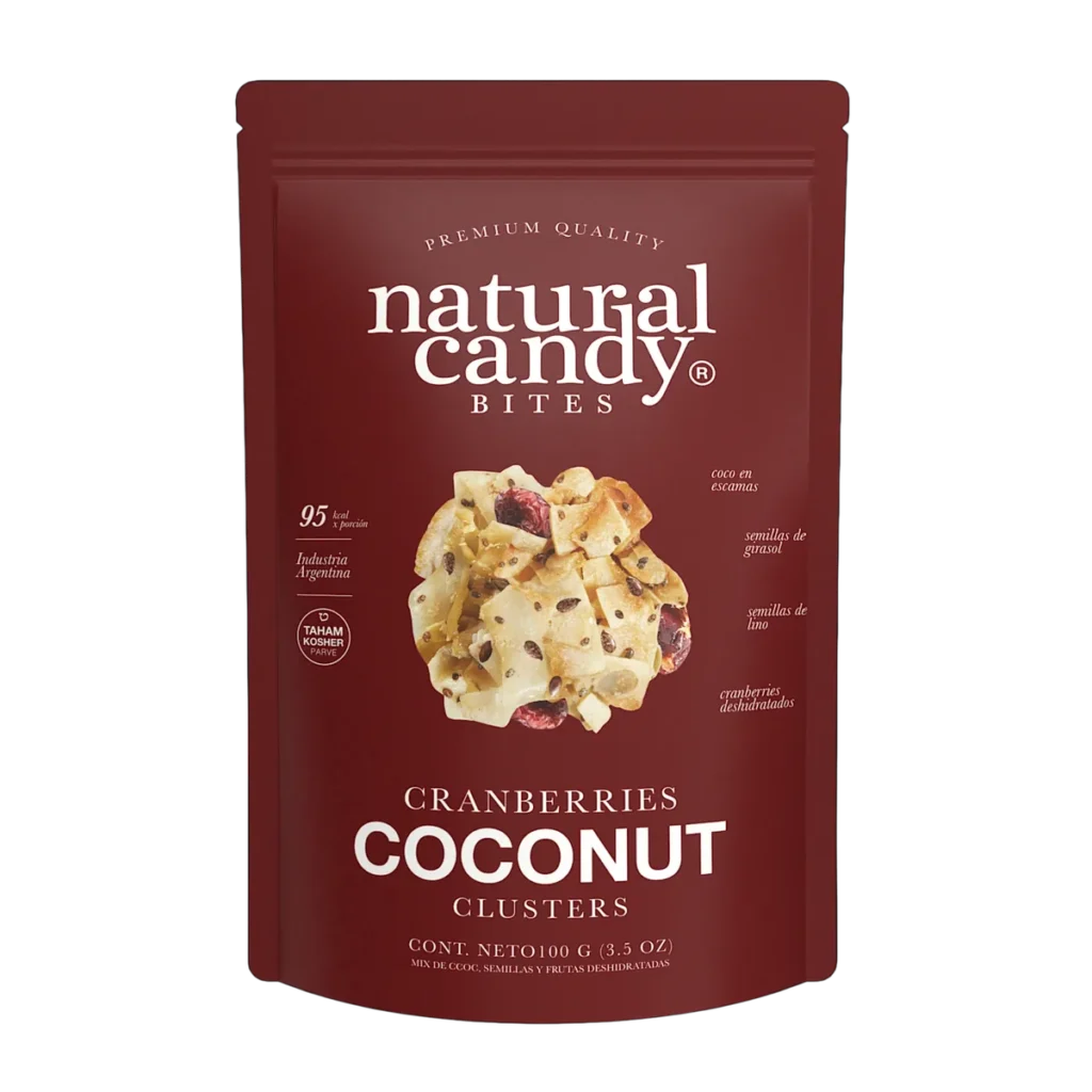 Bite Cranberries Coconut de Natural Candy, 100 g