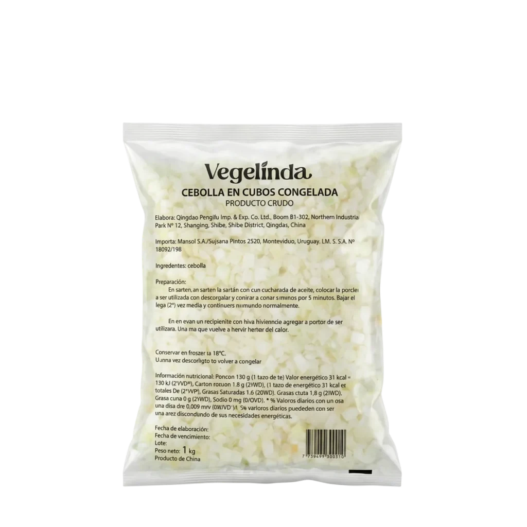 Cebolla en Cubos de Vegelinda, 1 kg