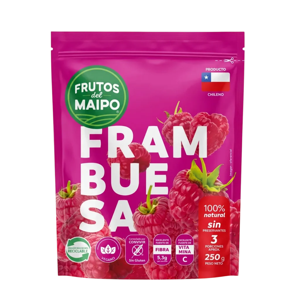 Frambuesa de Frutos del Maipo, 250 g