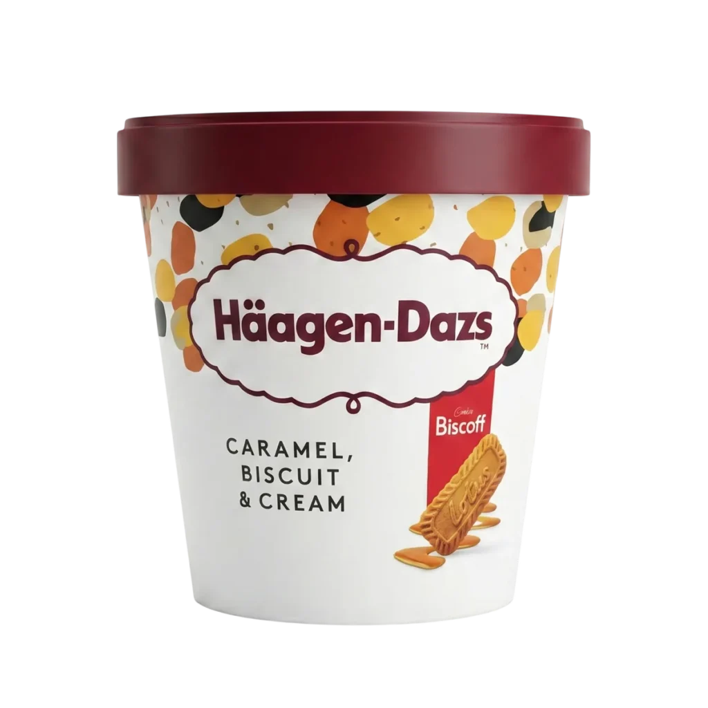 Helado Caramel Biscuit & Cream de Häagen-Dazs, 473 ml