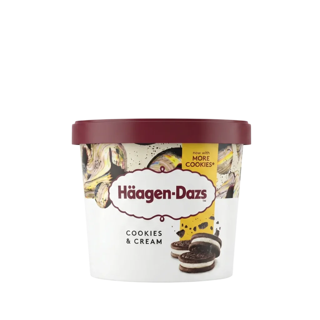 Helado Cookies & Cream de Häagen-Dazs, 100 ml