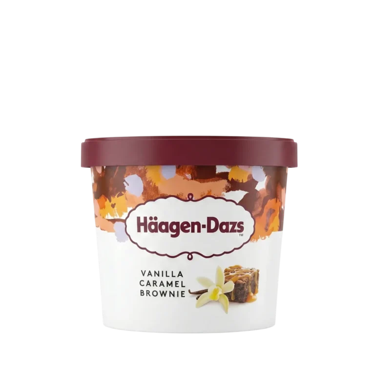Helado Vainilla Caramel Brownie de Häagen-Dazs, 100 ml