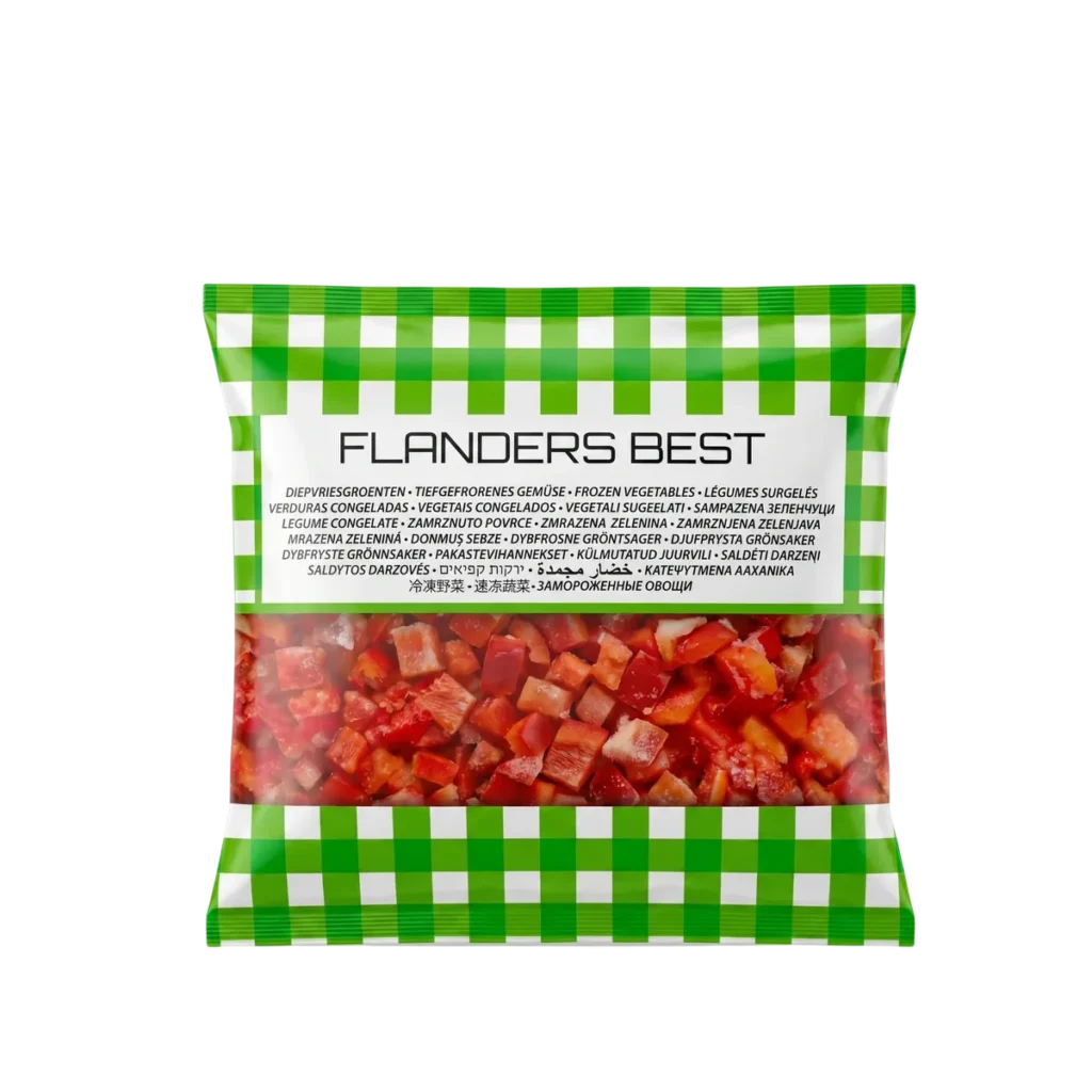 Morrón Rojo en Cubo de Flanders, 450 g