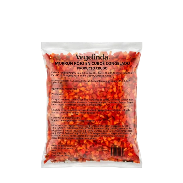 Morrón Rojo en Cubos de Vegelinda, 1 kg