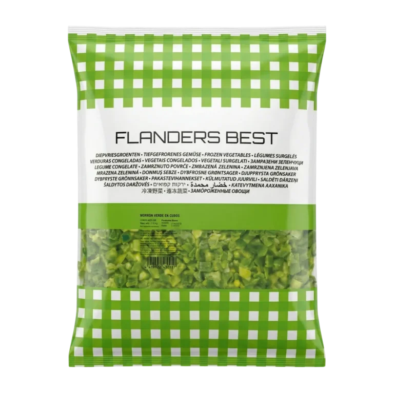 Morron Verde en Cubos de Flanders, 2,5 kg