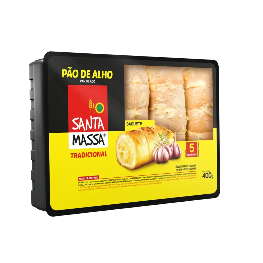 Pan de Ajo Tradicional de Santa Massa, 400 g