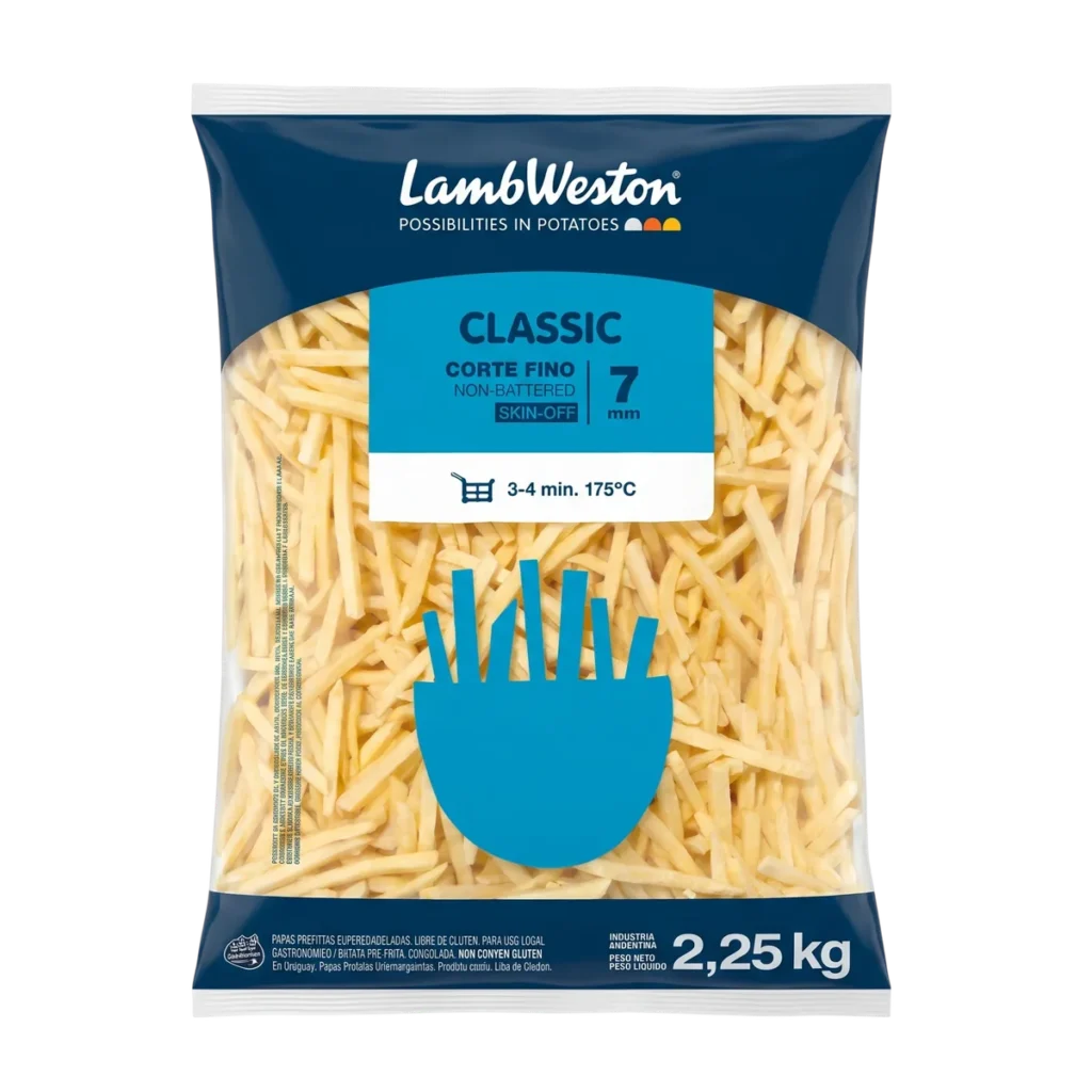 Papas Bastón 7/7 MM de Lamb Weston, 2,25 kg
