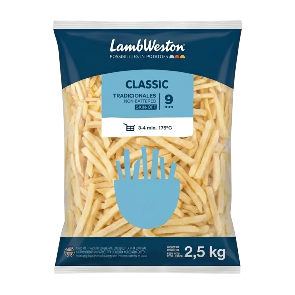 Papas Bastón 9/9 MM de Lamb Weston, 2,5 kg