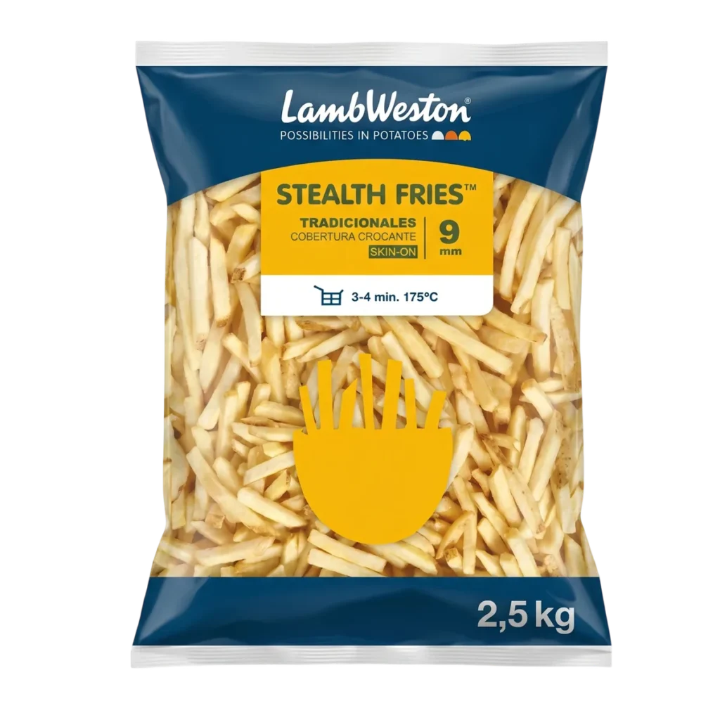 Papas Bastón Croantes con Piel 9/9 MM de Lamb Weston, 2,5 kg