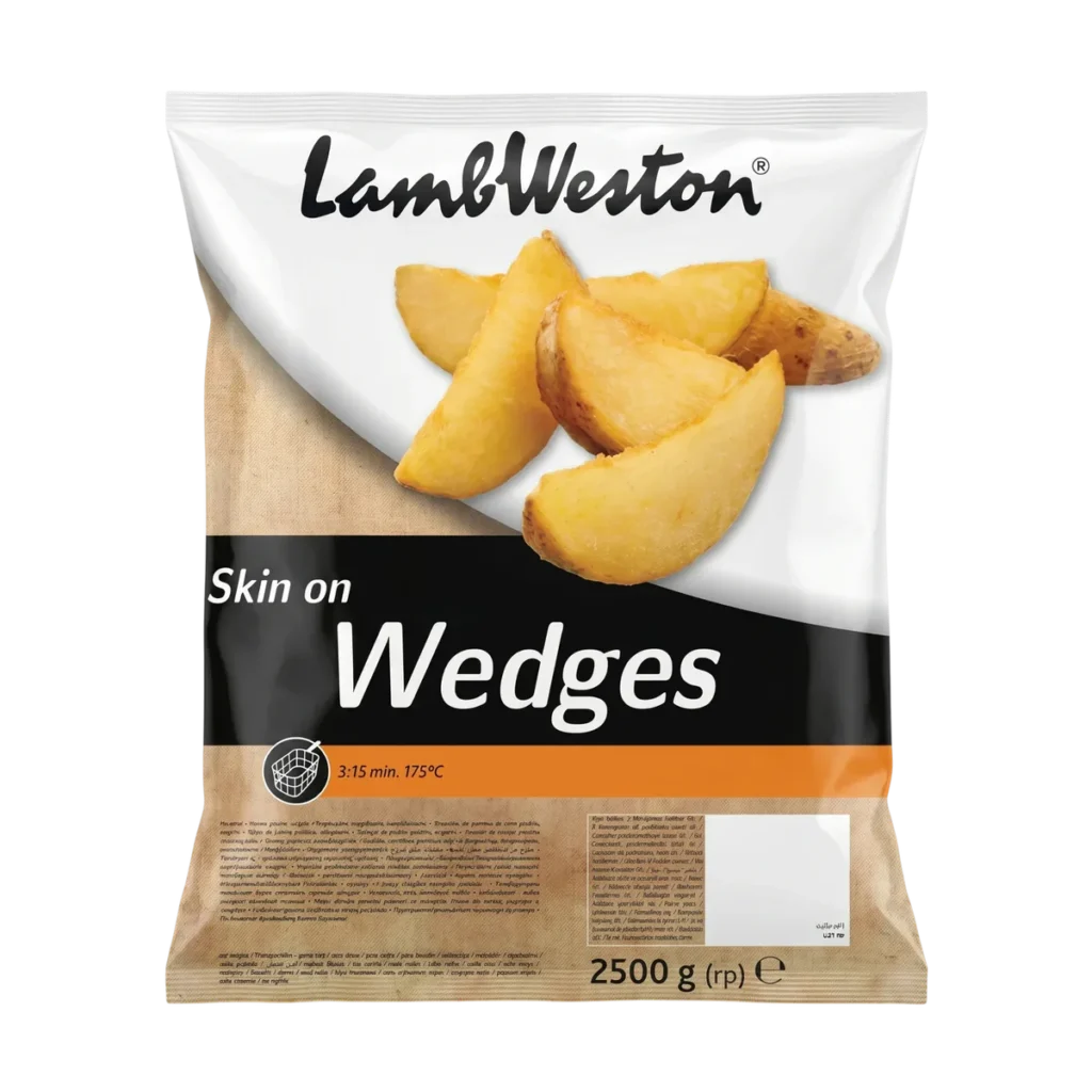 Papas en Gajos con Piel de Lamb Weston, 2,5 kg