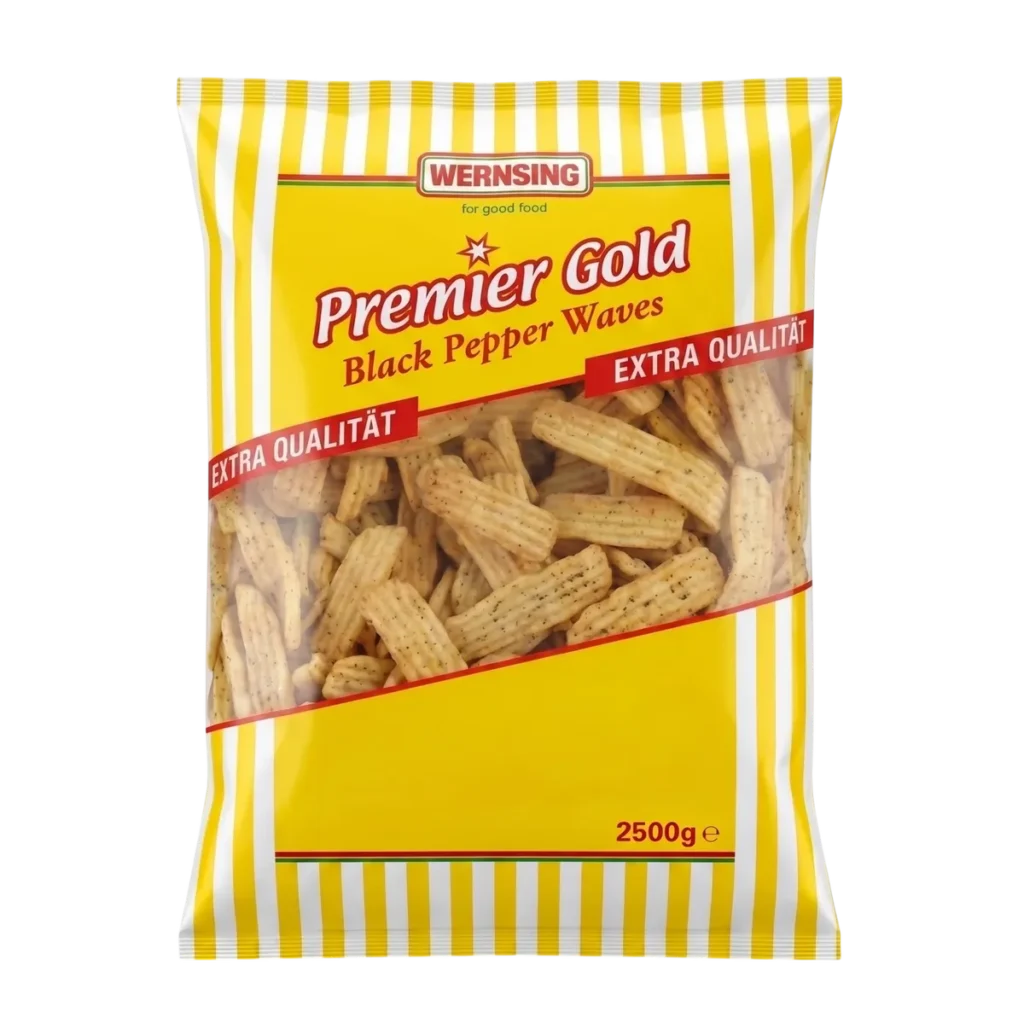 Papas Waves Condimentadas de Wernsing, 2,5 kg