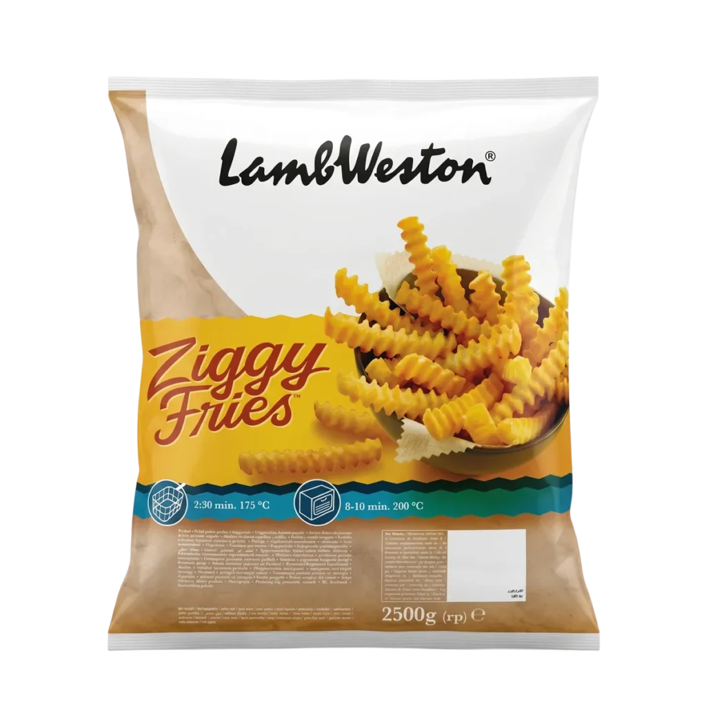 Papas Ziggy de Lamb Weston, 2,5 kg