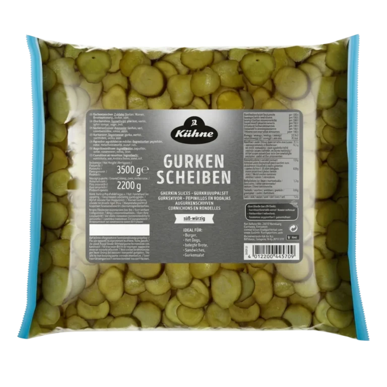 Pepinillos en Rodajas (bolsa) de Kühne, 3,5 L