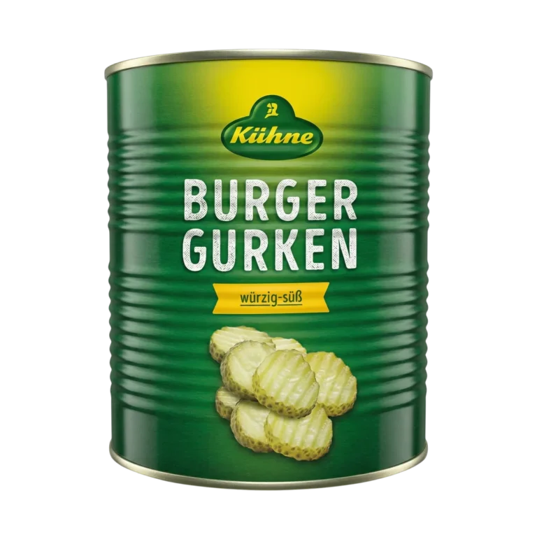 Pepinillos en Rodajas Crinkle (lata) de Kühne, 3,1 L