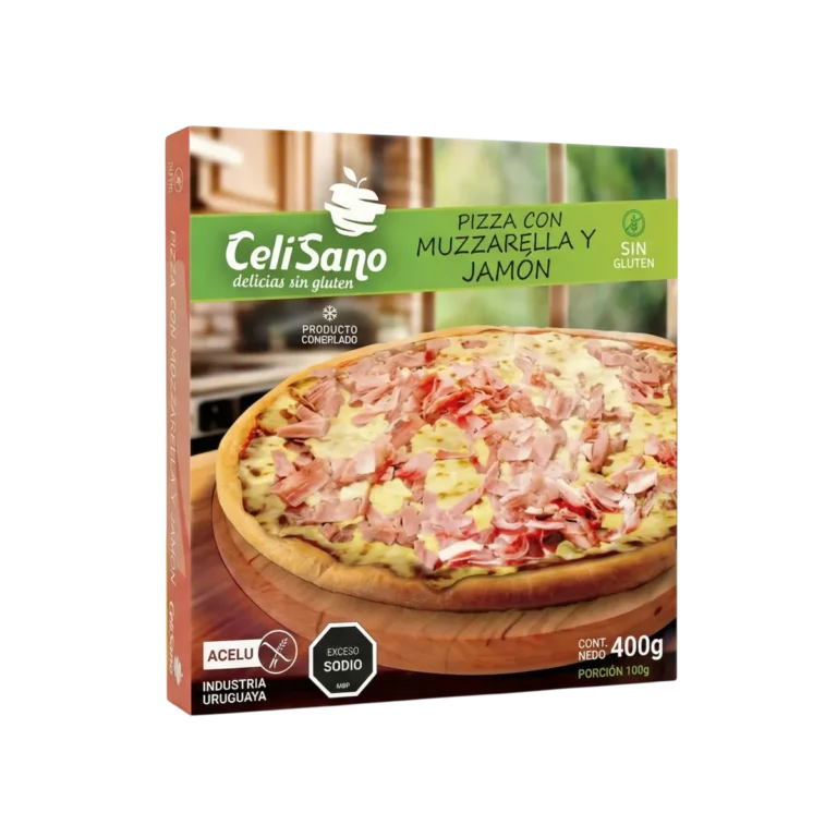 Pizza con Muzzarella & Jamón de Celisano, 400 g